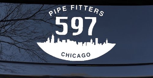 Pipe Fitters Local 597 Car or Truck Window Decal Sticker
