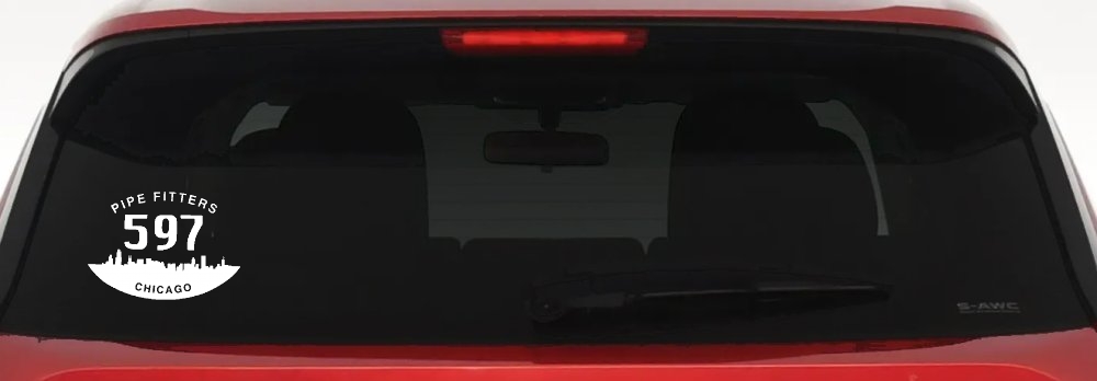 Pipe Fitters Local 597 Car or Truck Window Decal Sticker