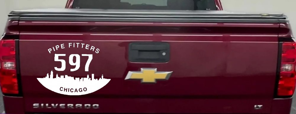 Pipe Fitters Local 597 Car or Truck Window Decal Sticker