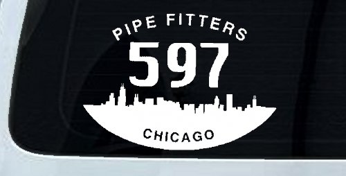 Pipe Fitters Local 597 Car or Truck Window Decal Sticker