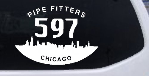 Pipe Fitters Local 597 Car or Truck Window Decal Sticker