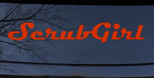 Scrub Girl Car or Truck Window Decal Sticker