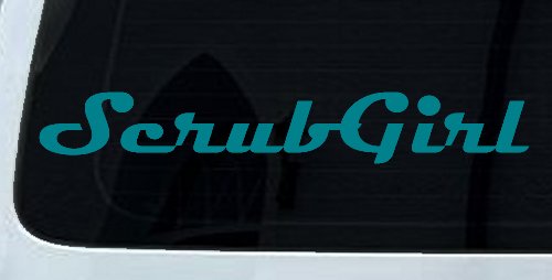 Scrub Girl Car or Truck Window Decal Sticker