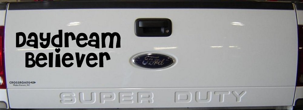 Daydream Believer Car or Truck Window Decal Sticker (Black)