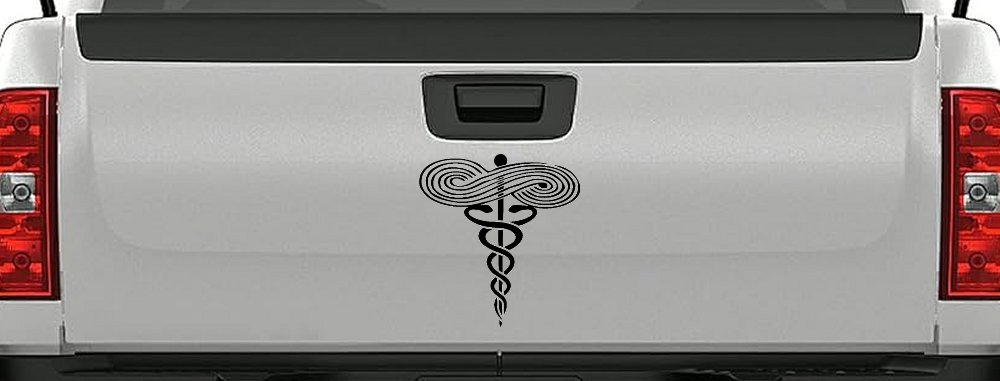 Symbol for Respiratory Therapy Car or Truck Window Decal Sticker (Black)