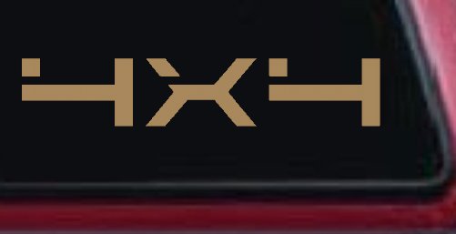 4 x 4 Off Road Car or Truck Window Decal Sticker