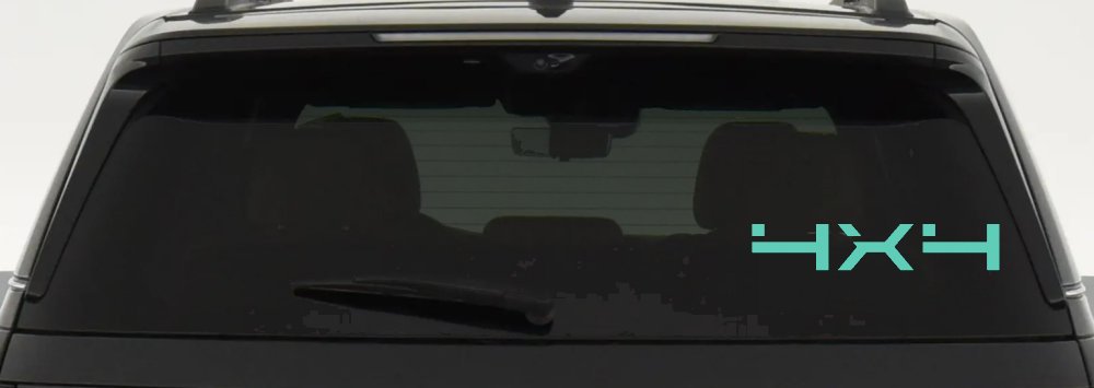 4 x 4 Off Road Car or Truck Window Decal Sticker (Mint)