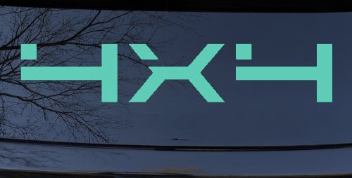 4 x 4 Off Road Car or Truck Window Decal Sticker (Mint)