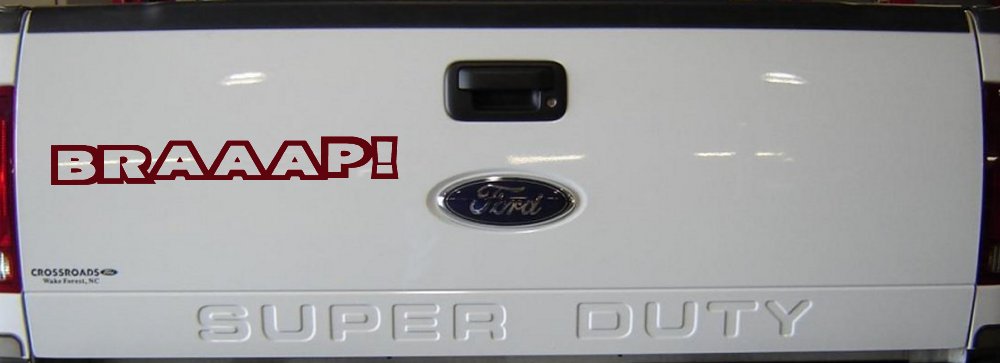 BRAAAP Car or Truck Window Decal Sticker