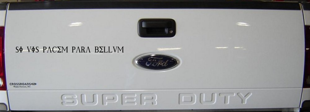 Si Vis Pacem Para Bellum If You Want Peace Prepare For War Car or Truck Window Decal Sticker
