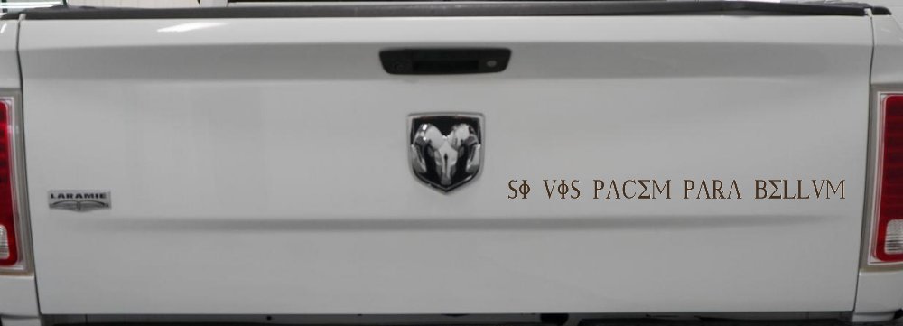 Si Vis Pacem Para Bellum If You Want Peace Prepare For War Car or Truck Window Decal Sticker