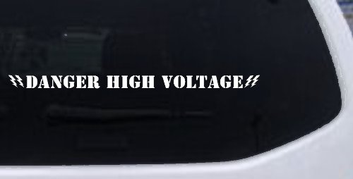 Danger High Voltage Car or Truck Window Decal Sticker