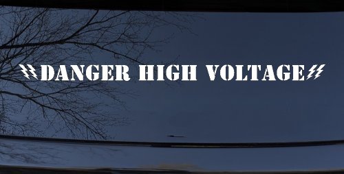 Danger High Voltage Car or Truck Window Decal Sticker