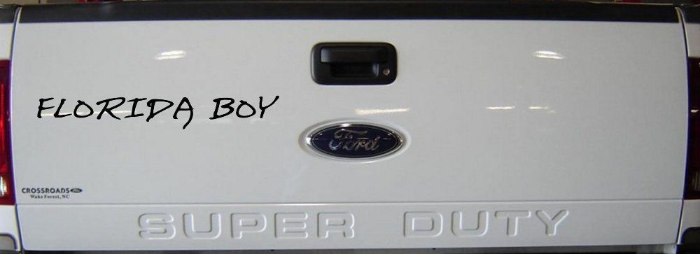 Florida Boy Car or Truck Window Decal Sticker (Black)