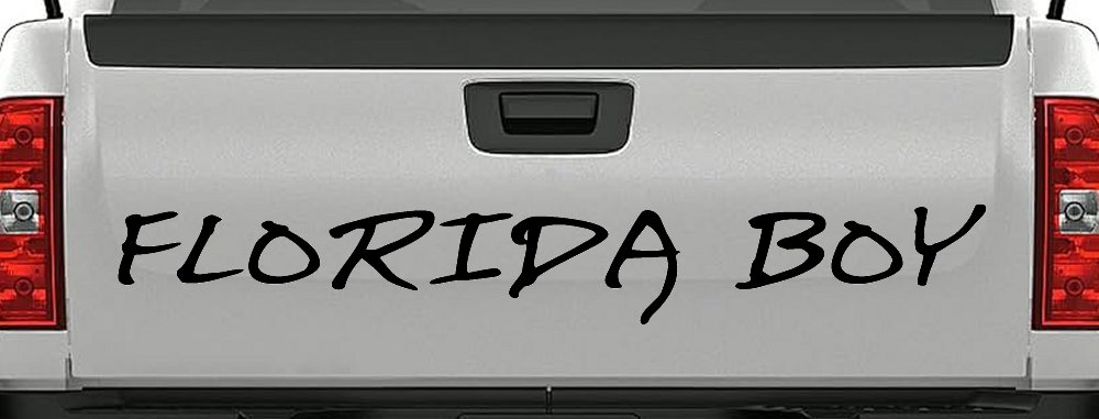Florida Boy Car or Truck Window Decal Sticker (Black)