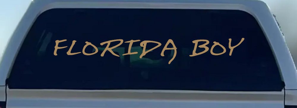 Florida Boy Car or Truck Window Decal Sticker
