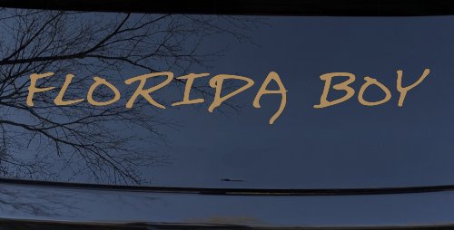 Florida Boy Car or Truck Window Decal Sticker (Light Brown)