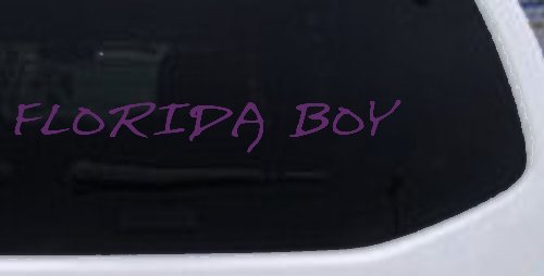 Florida Boy Car or Truck Window Decal Sticker (Violet)