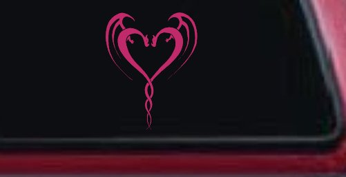 Tribal Dragon Heart Car or Truck Window Decal Sticker