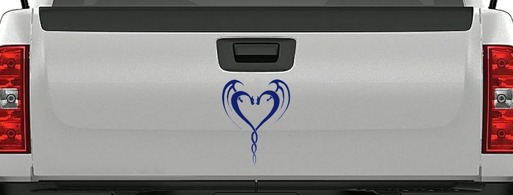 Tribal Dragon Heart Car or Truck Window Decal Sticker