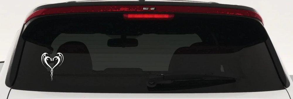 Tribal Dragon Heart Car or Truck Window Decal Sticker