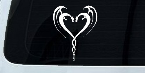 Tribal Dragon Heart Car or Truck Window Decal Sticker