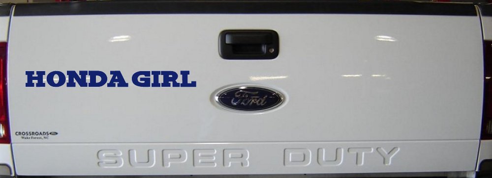 Honda Girl Car or Truck Window Decal Sticker