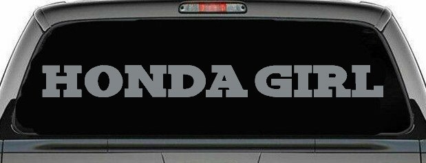 Honda Girl Car or Truck Window Decal Sticker