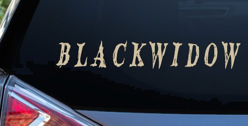 Blackwidow Car or Truck Window Decal Sticker (Desert Sand)