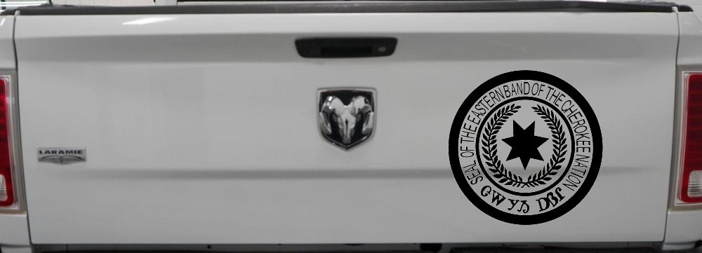 Seal of the Eastern Band of The Cherokee Nation Native American Indian Car or Truck Window Decal Sticker