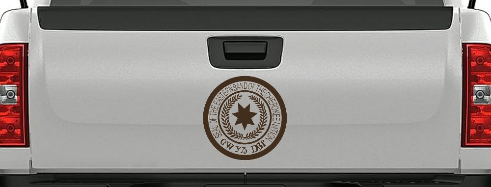 Seal of the Eastern Band of The Cherokee Nation Native American Indian Car or Truck Window Decal Sticker
