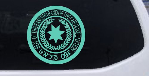 Seal of the Eastern Band of The Cherokee Nation Native American Indian Car or Truck Window Decal Sticker