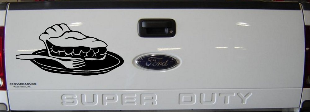 Slice of Pie Restaurant Window Lettering  Business Car or Truck Window Decal Sticker