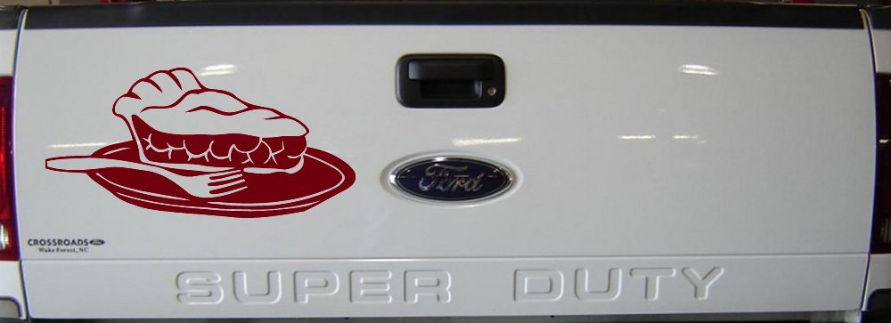 Slice of Pie Restaurant Window Lettering  Business Car or Truck Window Decal Sticker