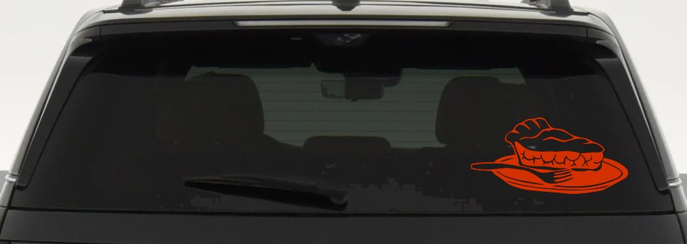 Slice of Pie Restaurant Window Lettering  Business Car or Truck Window Decal Sticker
