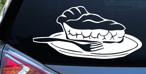 Slice of Pie Restaurant Window Lettering  Business Car or Truck Window Decal Sticker