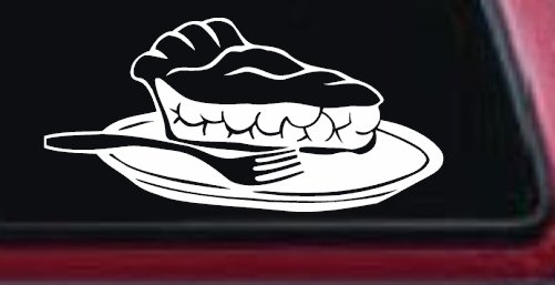 Slice of Pie Restaurant Window Lettering  Business Car or Truck Window Decal Sticker