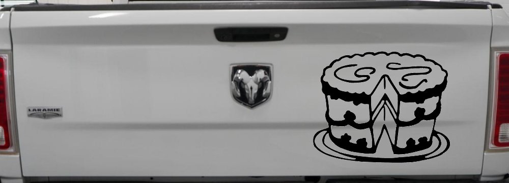 Cake Business Window Lettering Sign Car or Truck Window Decal Sticker (Black)