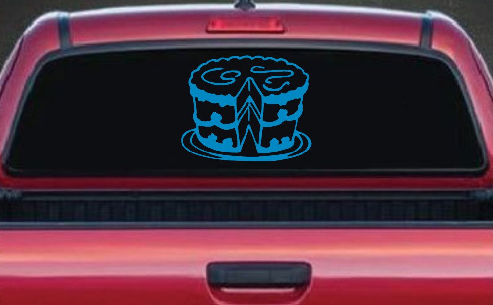 Cake Business Window Lettering Sign Car or Truck Window Decal Sticker (Blue)
