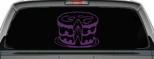 Cake Business Window Lettering Sign Car or Truck Window Vinyl Decal Sticker (Violet)