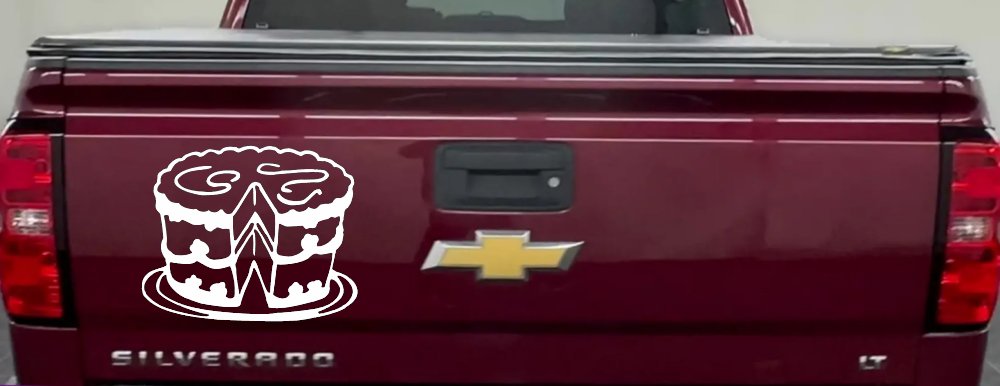 Cake Business Window Lettering Sign Car or Truck Window Decal Sticker