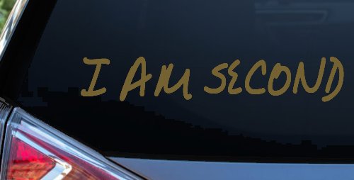I Am Second Christian Car or Truck Window Decal Sticker