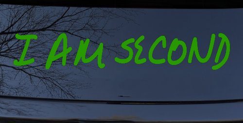 I Am Second Christian Car or Truck Window Decal Sticker