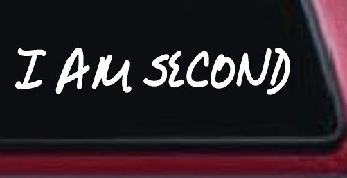 I Am Second Christian Car or Truck Window Decal Sticker