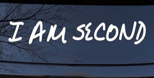 I Am Second Christian Car or Truck Window Decal Sticker
