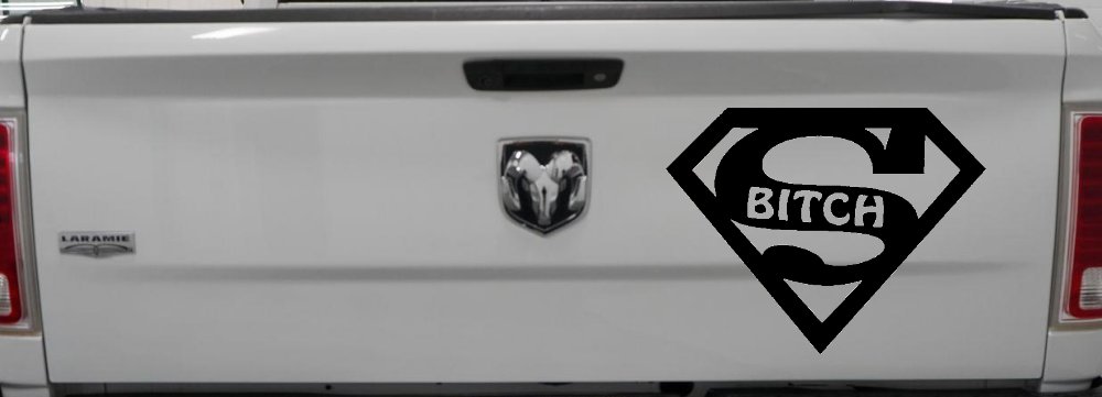 Super Bitch Girl or Woman Funny Car or Truck Window Decal Sticker