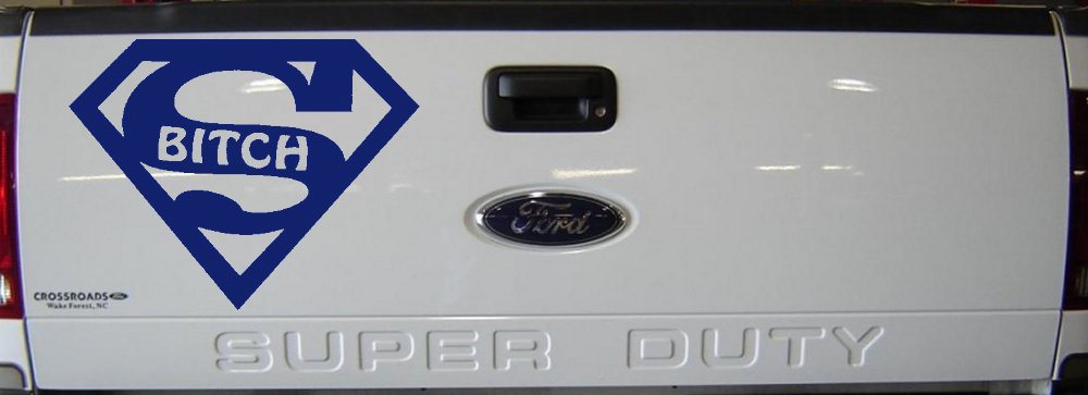 Super Bitch Girl or Woman Funny Car or Truck Window Decal Sticker