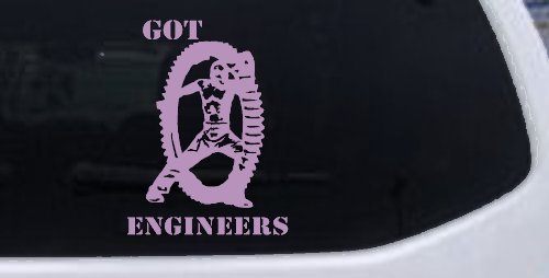 Got Engineers Car or Truck Window Decal Sticker (Lilac)
