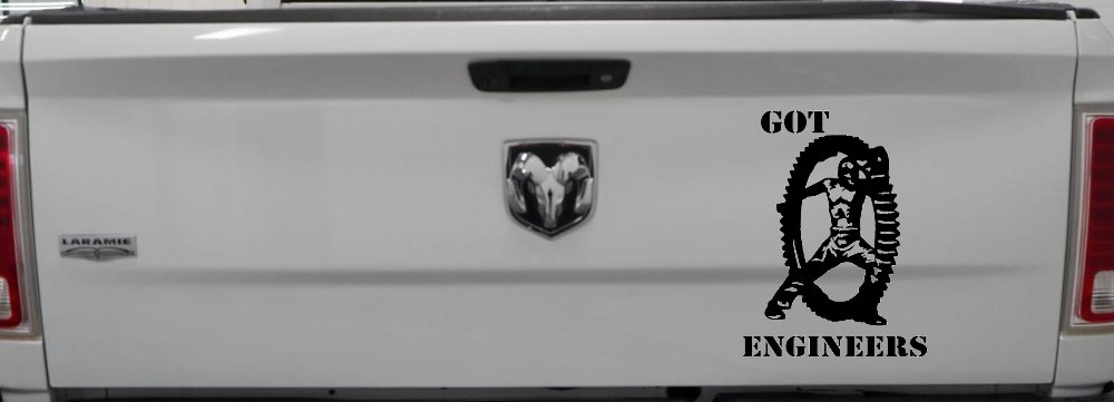 Got Engineers Car or Truck Window Decal Sticker