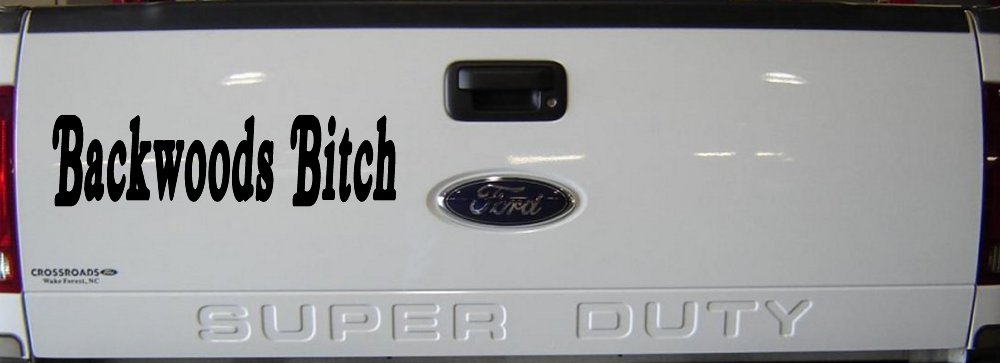 Backwoods Bitch Country Car or Truck Window Decal Sticker
